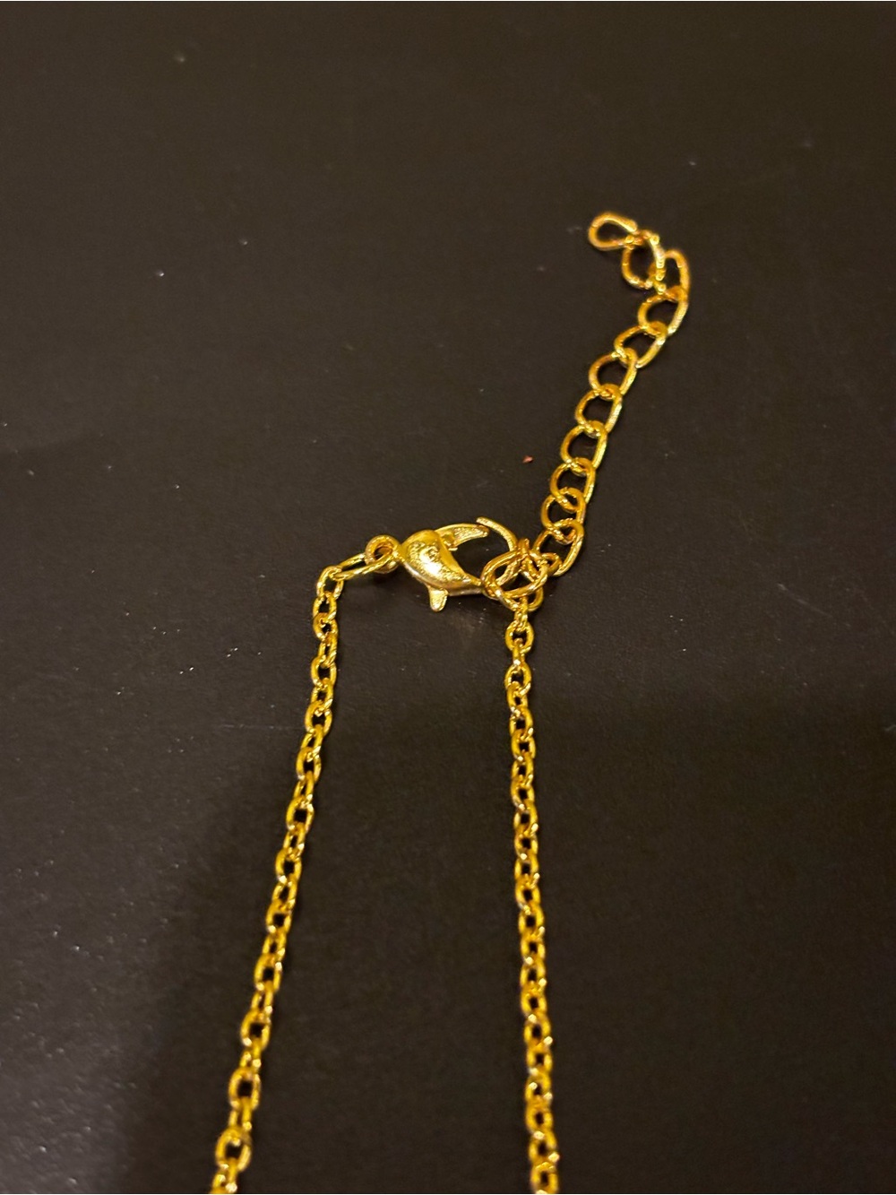 Fashion Jewelry Gold Necklace with Red and Clear Crystal Accents - Picture 8 of 10